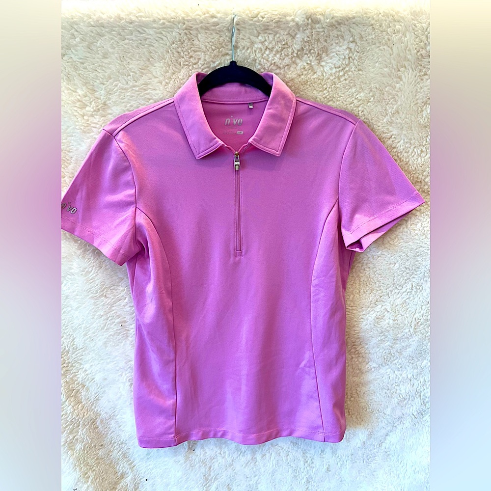 NVO Pink Women Golf Polo Size S